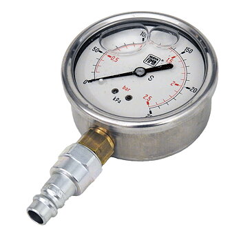Manometer 0-2,5Bar, med Cejn hane.