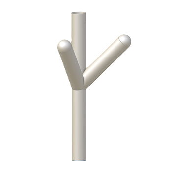 Silicone Connection bladder, Corner, 90-100-100-100-45
