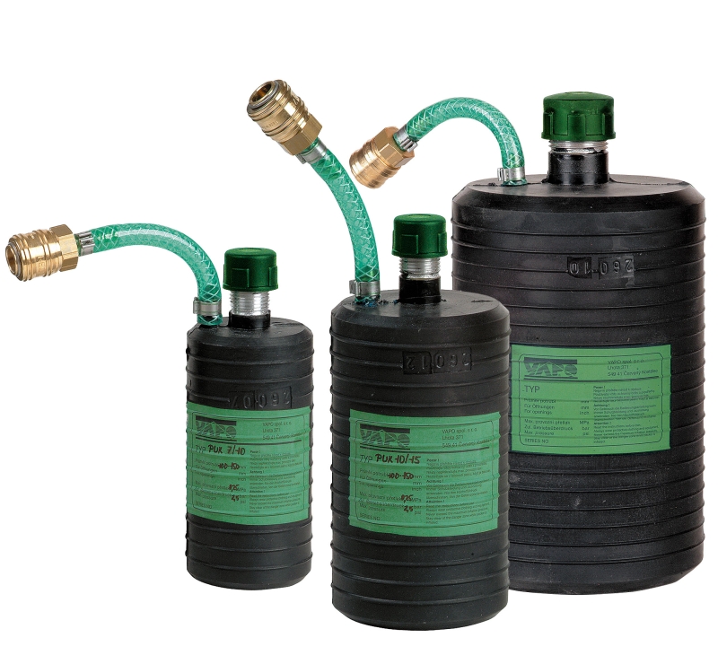 Short pipe stopper with bypass PUK-5/7 for DN50-70mm.