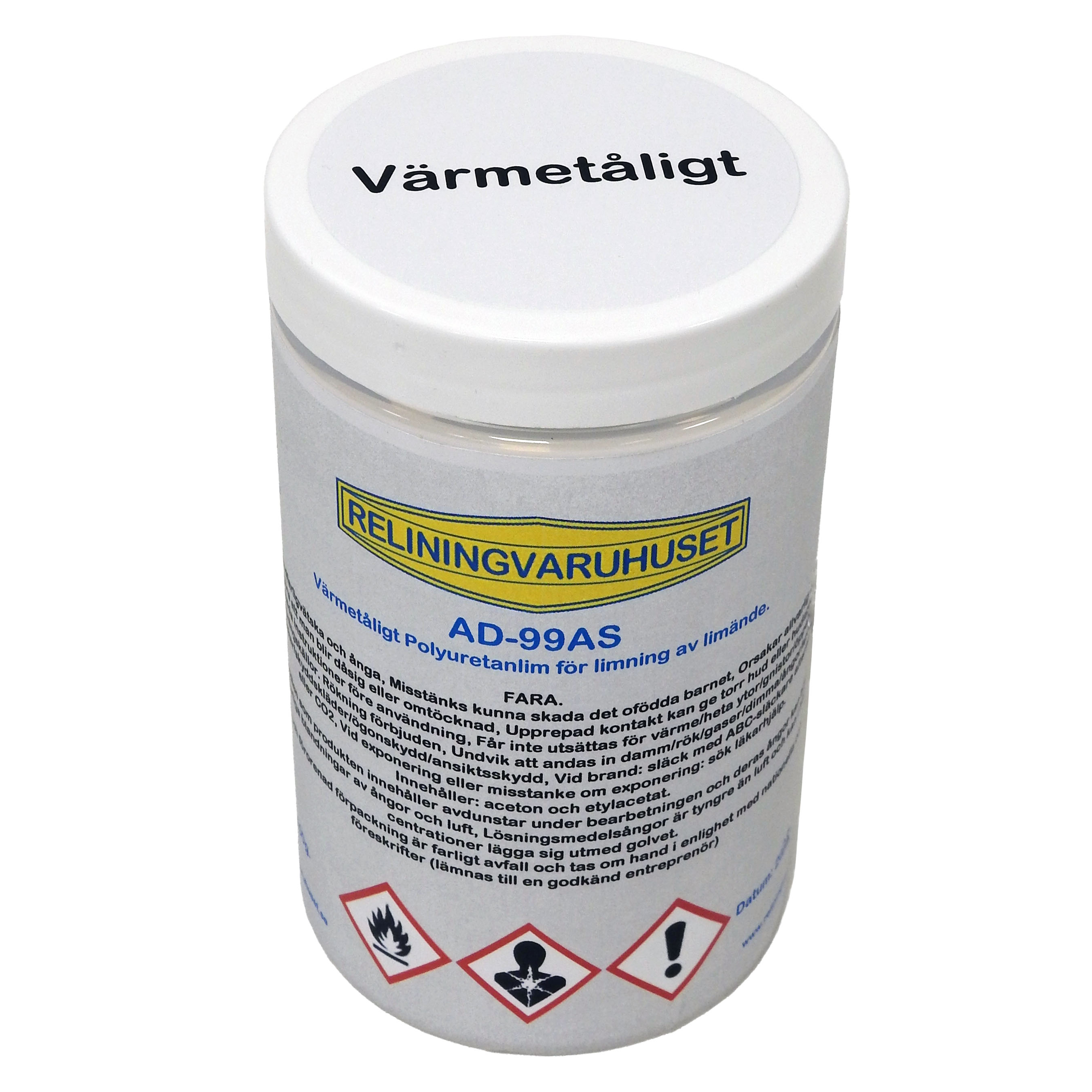 PU Lim för limände, Värmetåligt, burk 100g. - 2