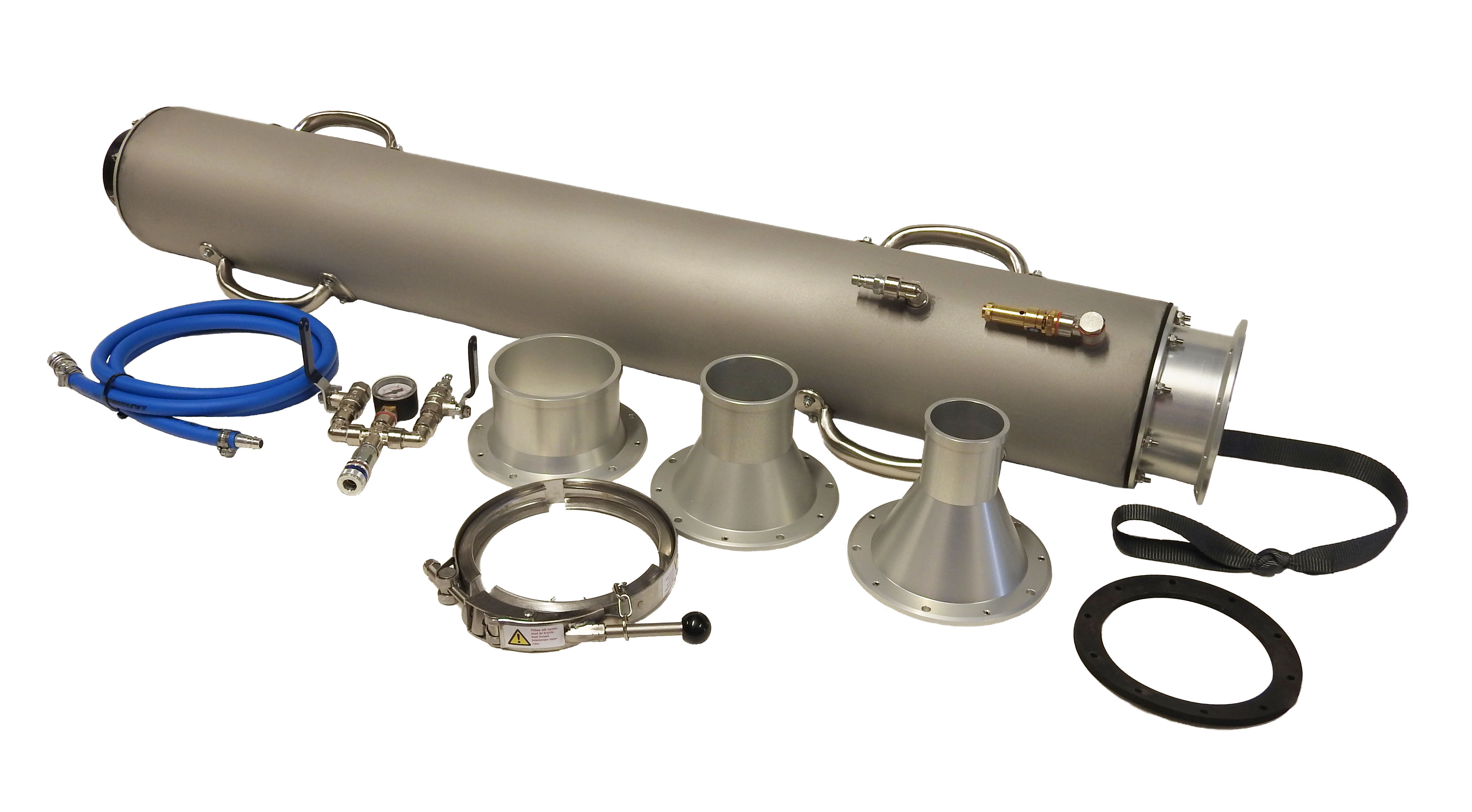 Quickshooter 150, kit DN75, 100, 150mm.