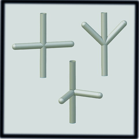 Connection Bladders Double/Corner, Silicone.