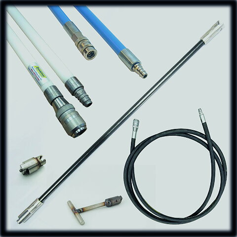Push rods for lateral connection bladders.