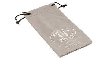 Microfiber pouch with screen print