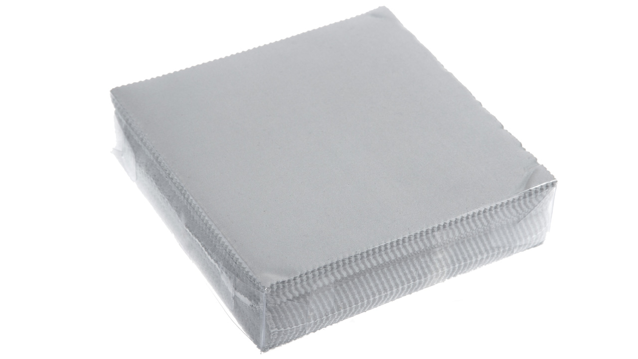 Unprinted microfibre cloths, 100 pcs, 15 x 15 cm.