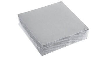 Unprinted microfibre cloths, 100 pcs, 15 x 15 cm.