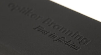 Outside print, embossed no color