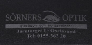 Inside print, embossed no color