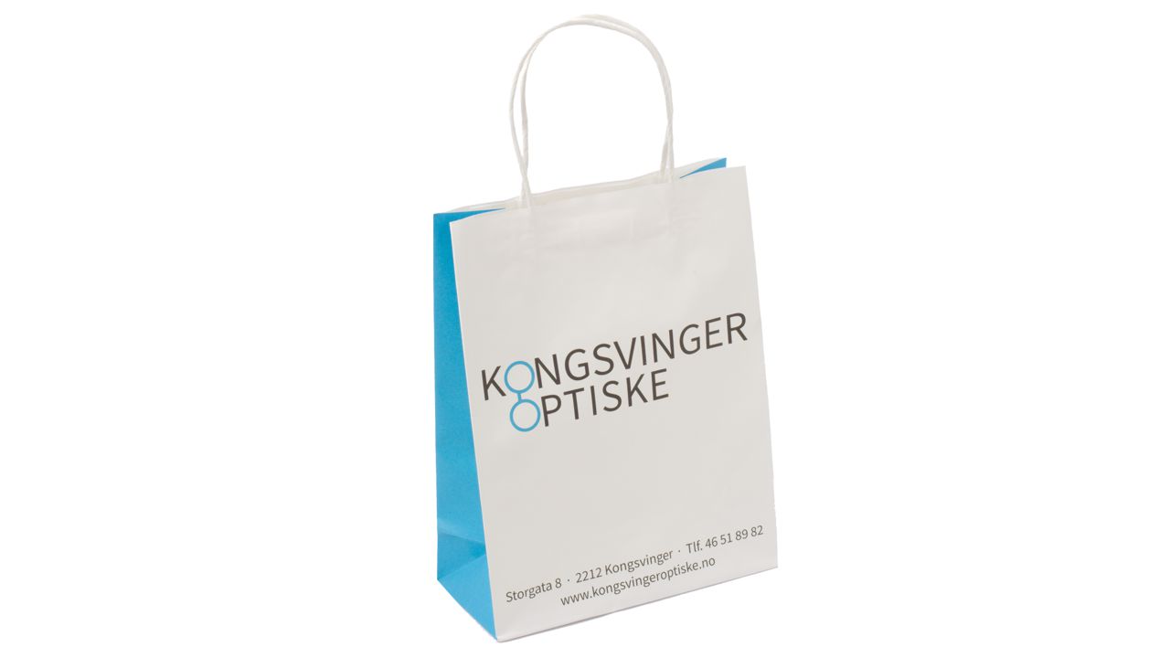 Kraftpapperspåse med tvistade handtag - 6