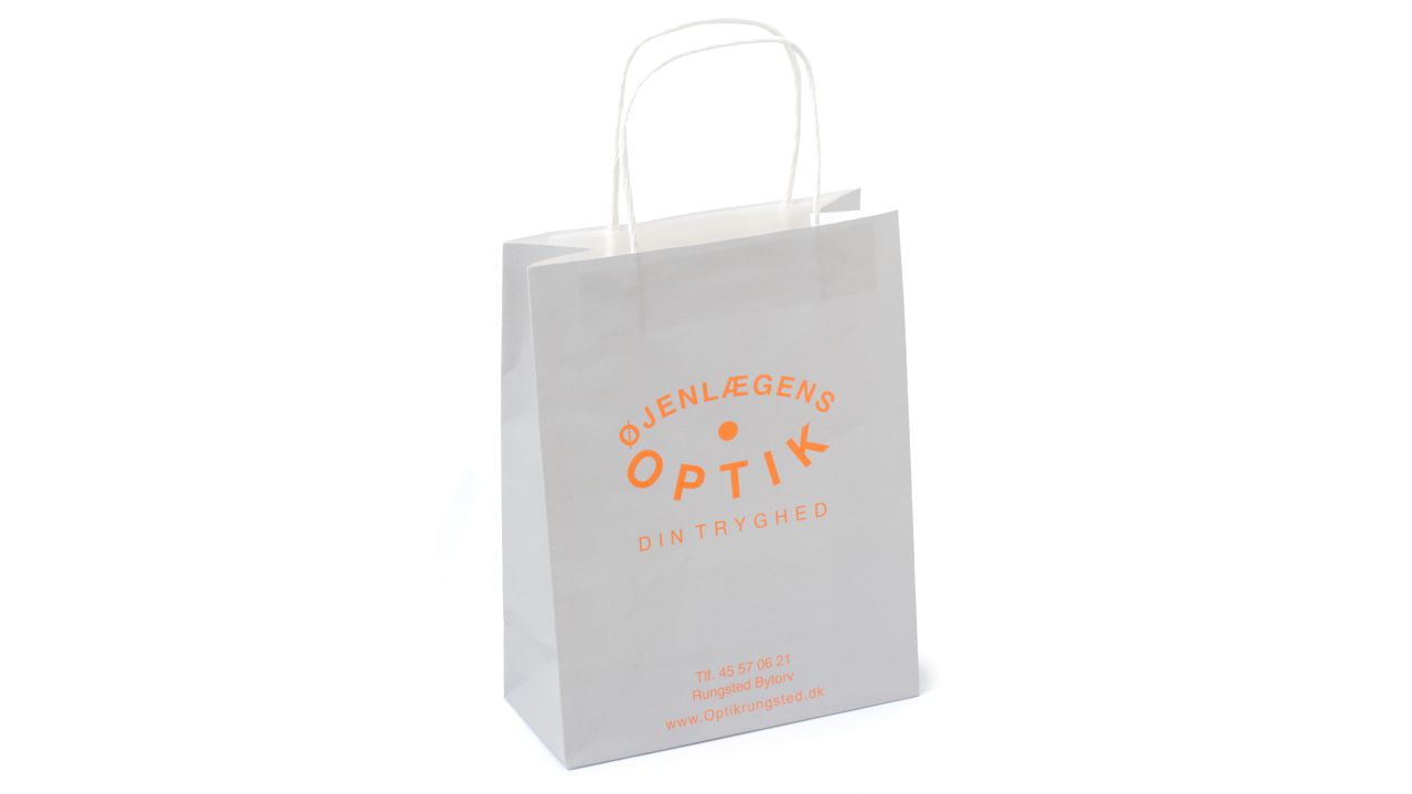 Kraftpapperspåse med tvistade handtag - 8