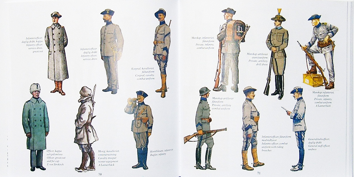 Svenska arméns uniformer - del 3 övriga truppslag och 1900-talets enhetsuniformer - FredsbaskerFörlaget