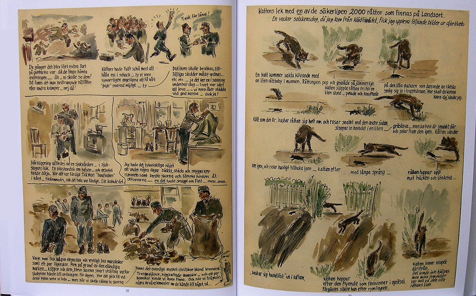 Någonstans i Sverige - beredskapslivet 1939-45 genom en tecknares ögon - 3
