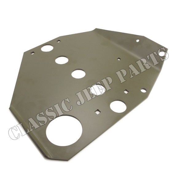 Skid plate first version for early external contracting brake drum  large sectionWILLYS MB