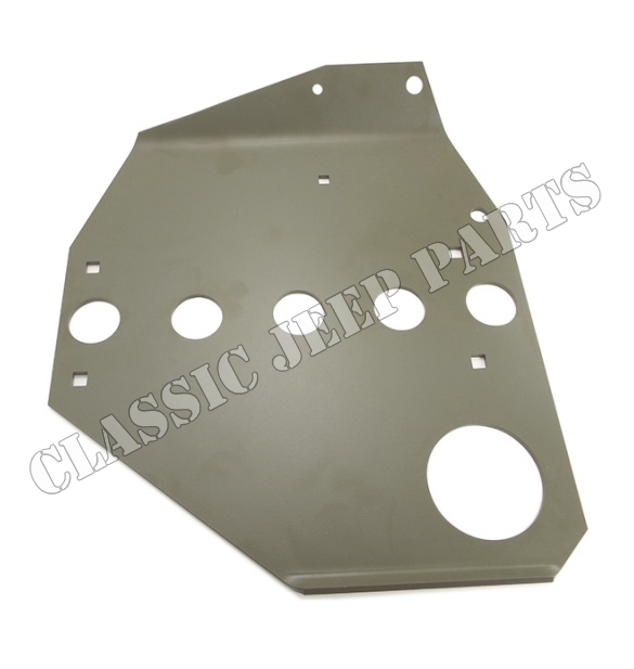 Skid plate first version for early external contracting brake drum  large sectionWILLYS MB - 2