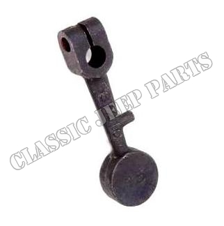 Heat control valve counterweight lever