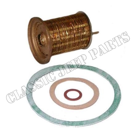 Cartridge fuel filter brass strips with gaskets