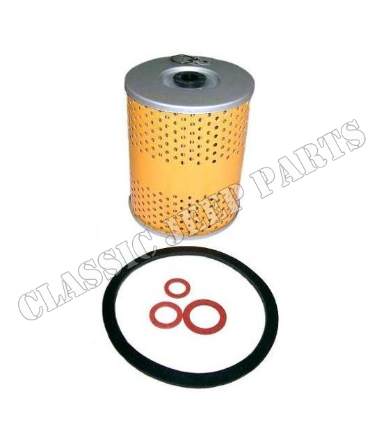 Oil filter element with gaskets