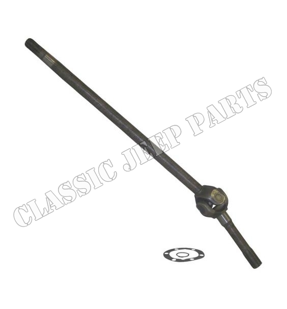 Drivaxel fram vänster 34 7/16” SPICER-typ alla Dana 25/27 1941-1971