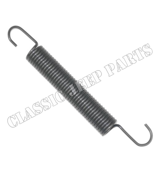 Spring clutch and brake pedal shaft