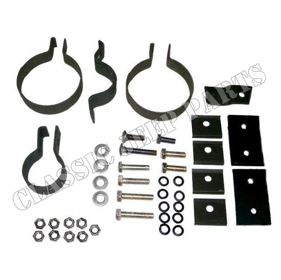 Clamp kit muffler early WILLYS MB FORD GPW