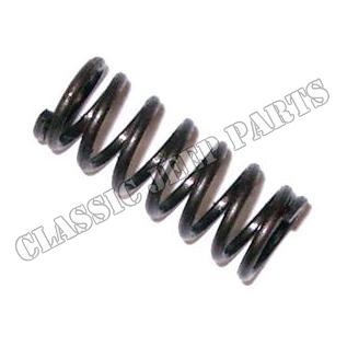 Camshaft thrust plunger spring