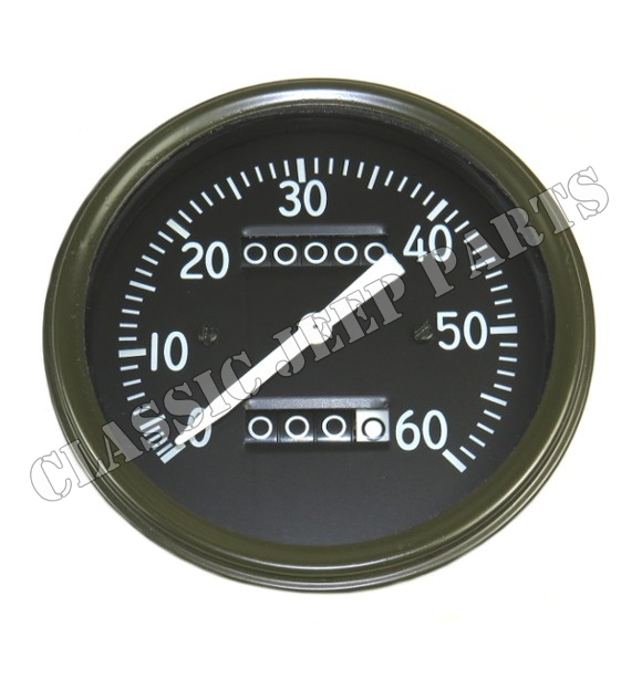Speedometer miles long pointer early AC style WILLYS MB