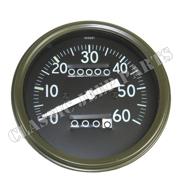 Speedometer miles longt pointer early Stewart Warner style FORD GPW