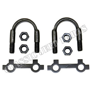 U-bolt with nuts and locking plate propeller shaft 2 pcs FORD GP/GPW F-script