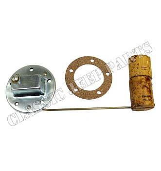 Fuel tank sender with gasket CJ2A CJ3A tidig CJ3B 6 and 12 volt