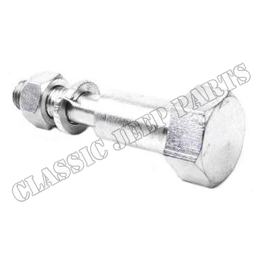 Bolt generator support with nut and lockwasher