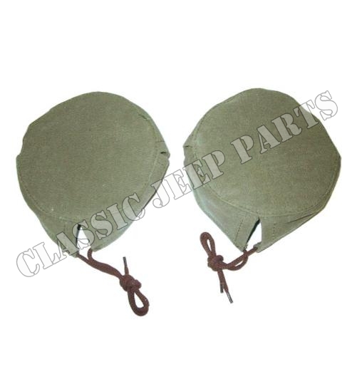Canvas cover headlamp pair