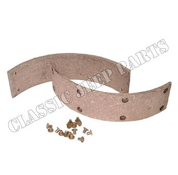 Emergency brake band with rivets late