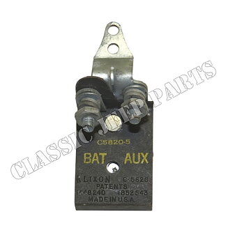 Thermal circuit breaker 30 amp main light switch NOS KLIXON marked