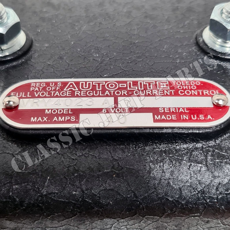 Laddningsregulator 6/12 volt elektronisk med 6/12 volt dataplåtar 1942-43 - 3