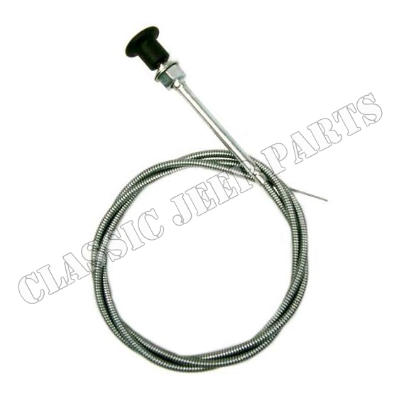 Chokeknapp I grön plast med wire och hölje - 2