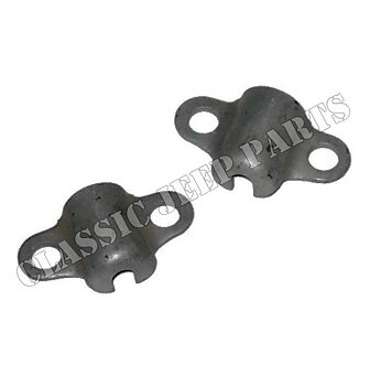 Clip handbrake cable to frame pair WILLYS MBT BANTAM T3 NOS