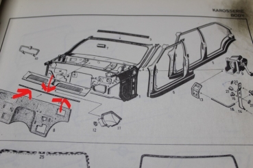 Gummilist motorhuv bakkant - 2
