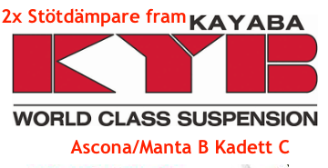 2x Stötdämpare fram-Ascona/Manta B, Kadett C - 2