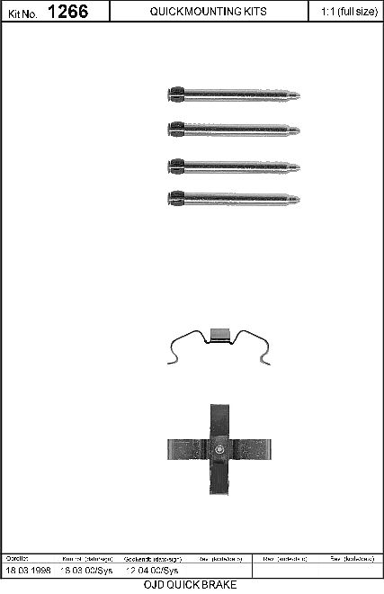 Omega - Rear Disc Brake Pad Fitting Kit