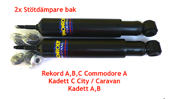 2x Stötdämpare bak