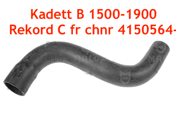 Kadett B / Rekord C - Manguera superior radiador