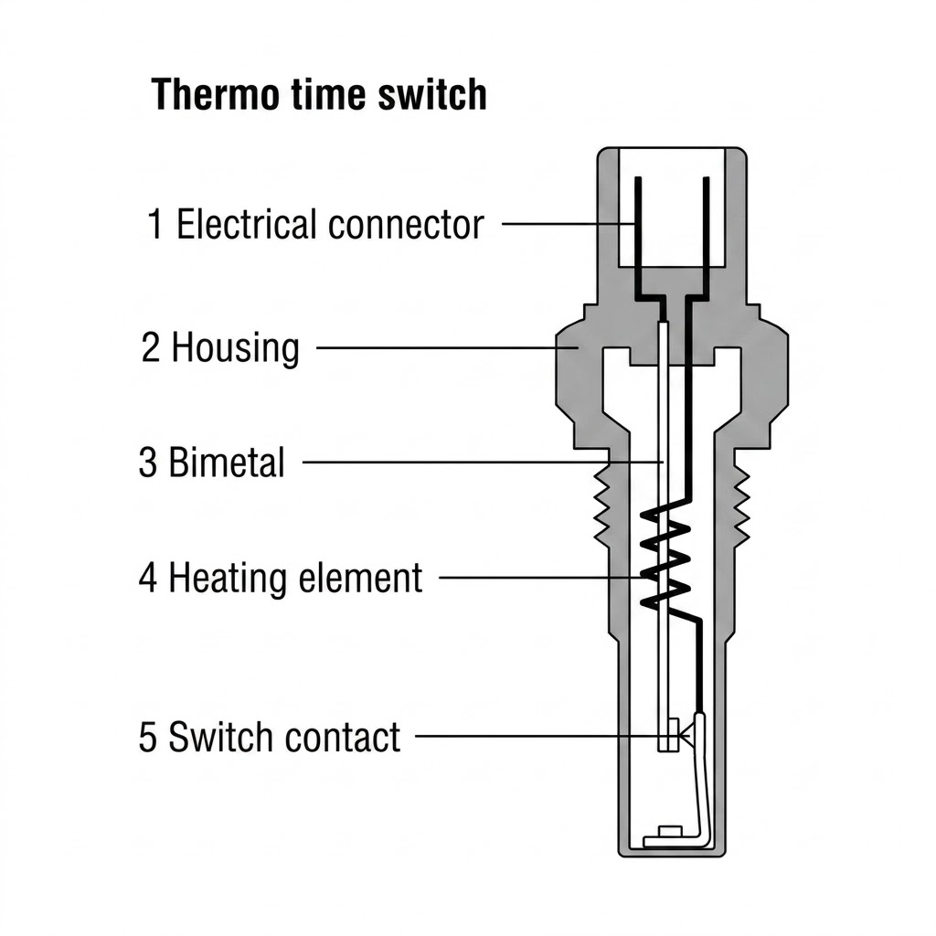 CIH L/LE-Jetronic - Termo-tidsomkopplare - 2