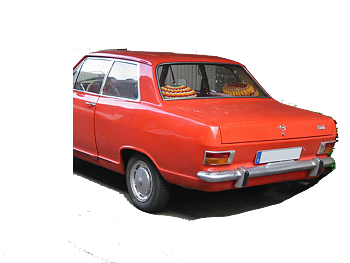 Gummilist bakruta-Kadett B Sedan