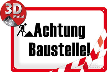Achtung Baustelle (20x30cm)