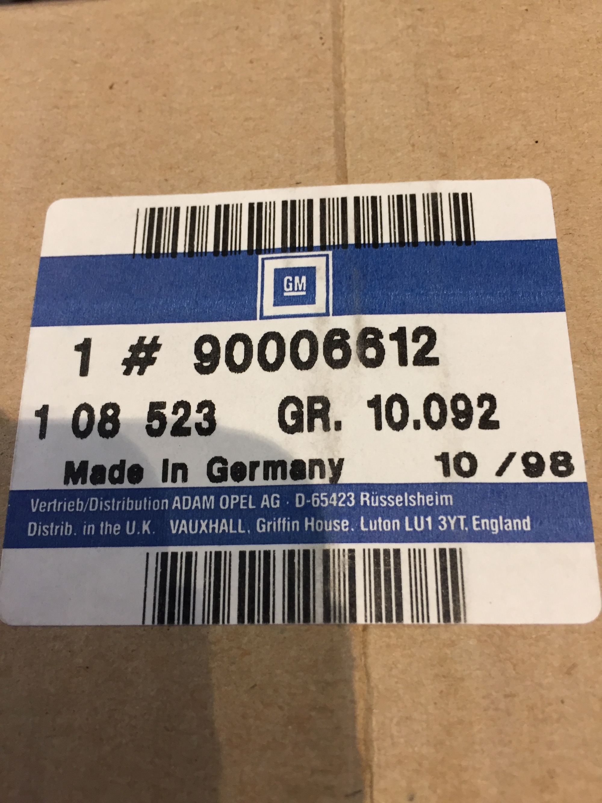 Gummilist framruta-Rekord E - 3