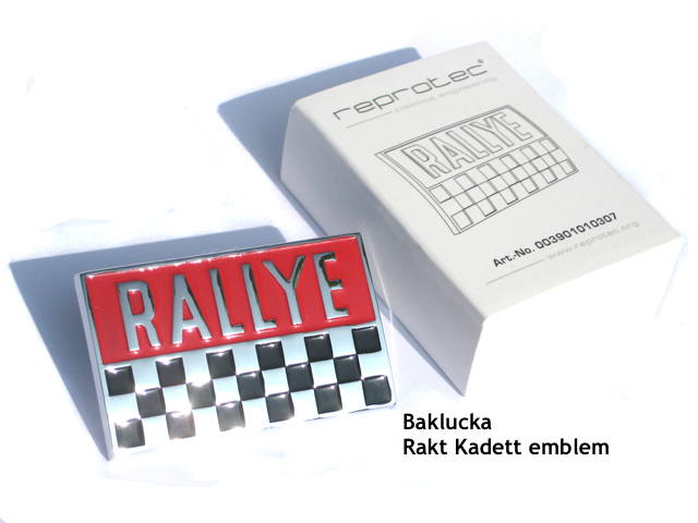 Emblem bagklap (lige)