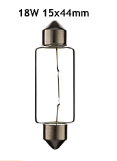 Glödlampa 18W 6Volt (15x44mm)