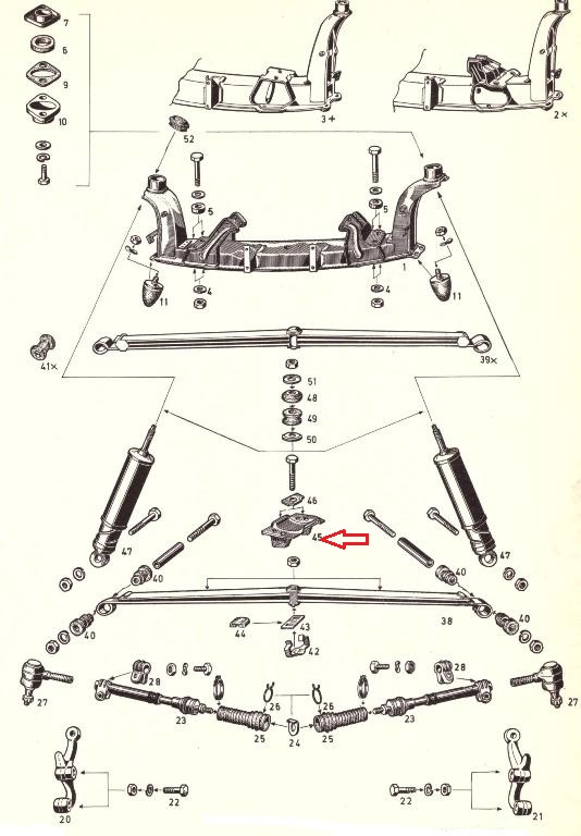 Kadett A / B / GT - Bladfjærplate - 2