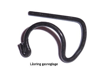 Låsfjäder gasreglage