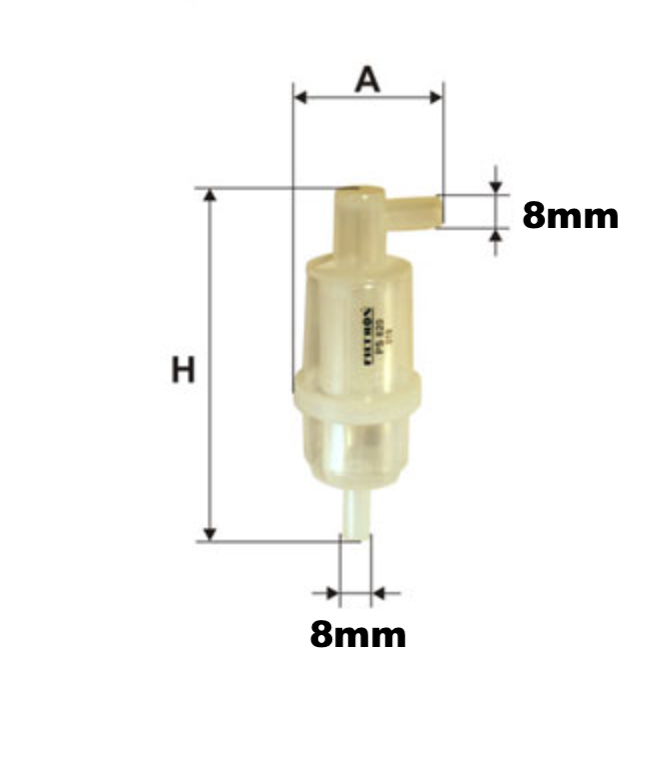 Bränslefilter - förgasarmotor - 3